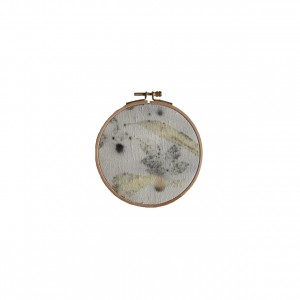 BAIN n°41 EMPREINTE n°02 / ronce sur soie dans bain de ronces / diam.12 cm - 40 €