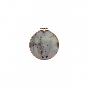 BAIN n°33 EMPREINTE n°03 / eucalyptus dans bain d'eucalyptus / diam.10 cm - 30 €