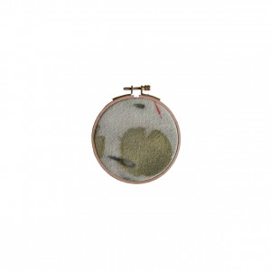 BAIN n°26 EMPREINTE n°01 / arbre de judée, garance dans bain de ronces / diam.12 cm - 40 €