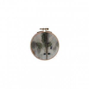 BAIN n°35 EMPREINTE n°03 / ronces sur fer dans bain d'eucalyptus / diam.10 cm - 30 €